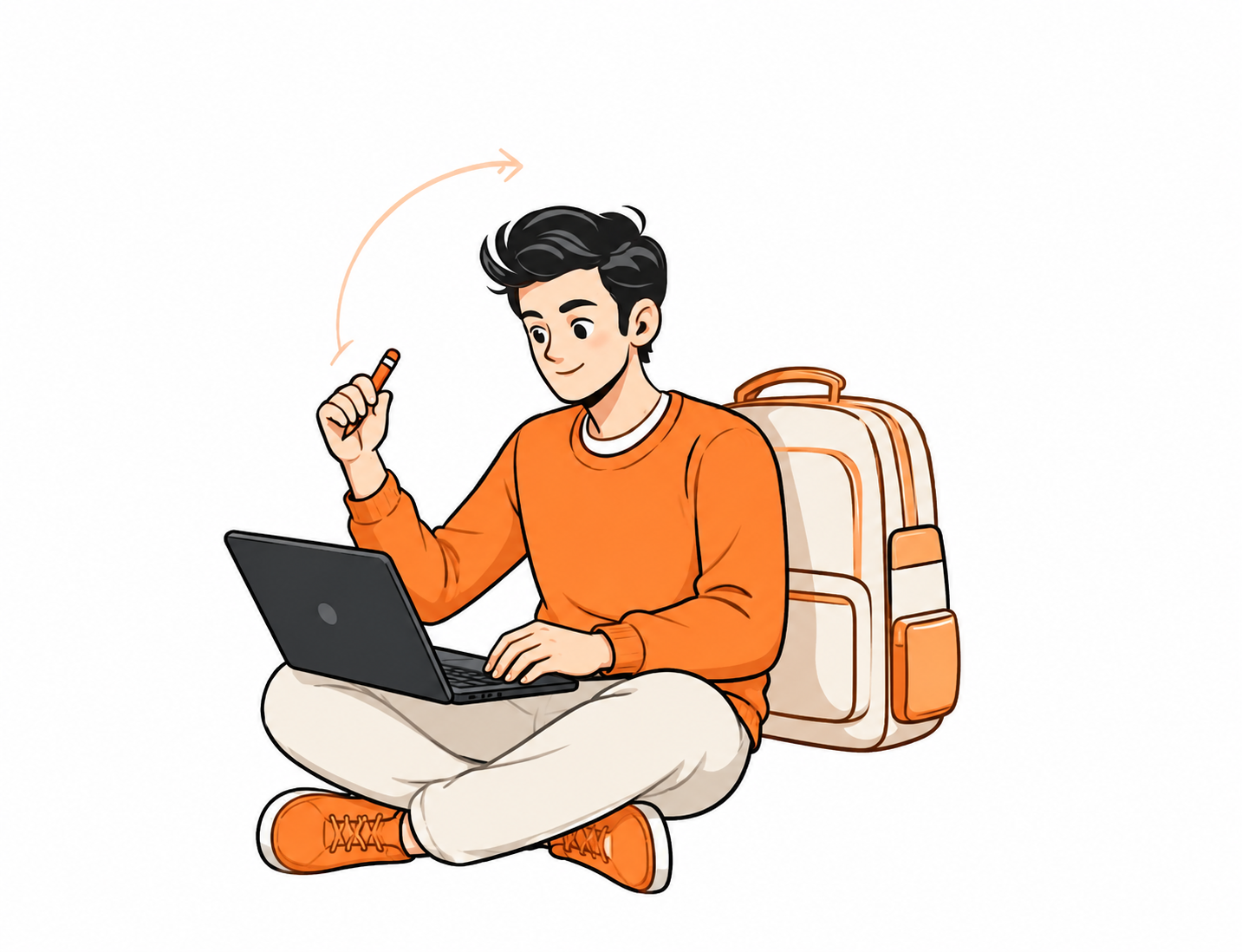 SAT student illustration